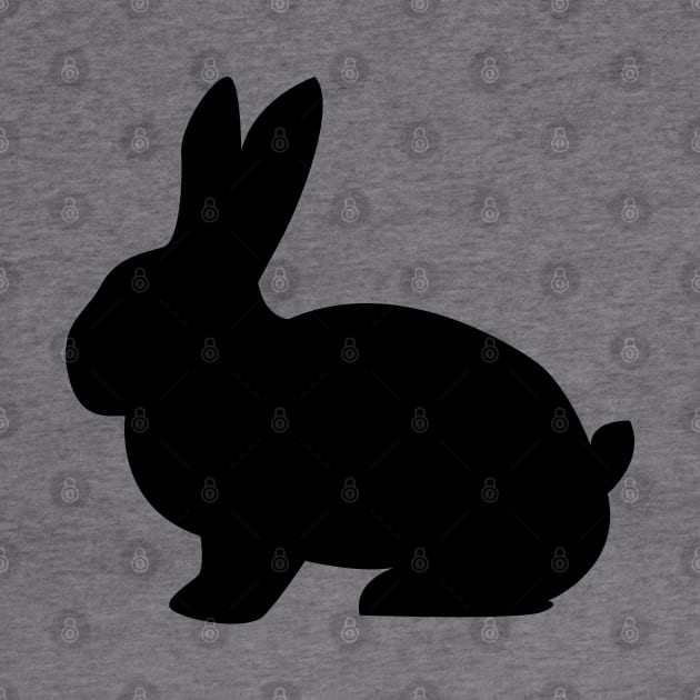 Rabbit Silhouette by KC Happy Shop
